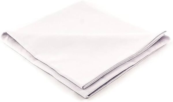 "White cloth (Rubia 2x2) for Pooja ceremonies and deity offerings." "Sacred white fabric used for altar decorations and Hindu rituals." "Pure white cloth for spiritual and religious practices."